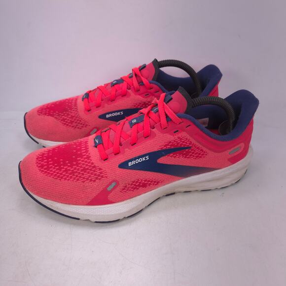 Brooks Launch 9 Athletic Running Shoe Womens Size 9.5 1203731B604 Pink Blue - Picture 1 of 10